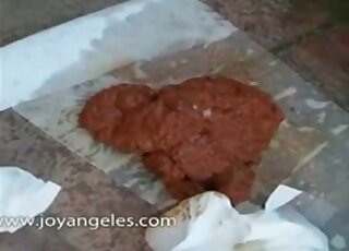 Outdoor pissing and action with lots of excrement